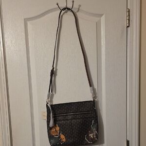 FOSSIL STYLISH BROWN & BLACK CROSSBODY BAG